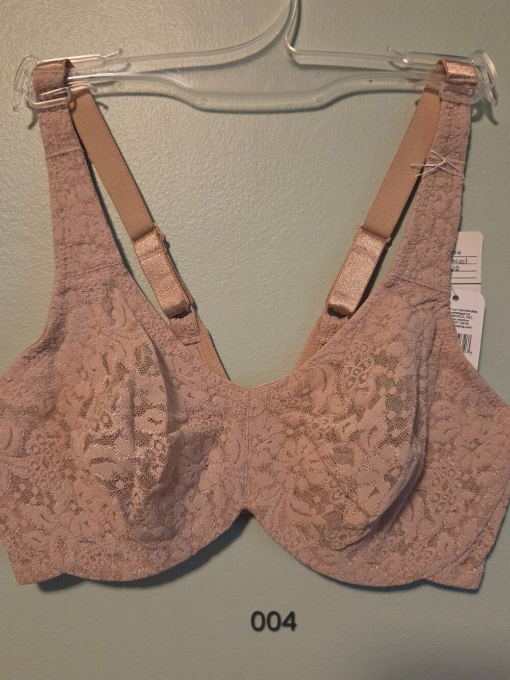 Wacoal Halo Lace Full Figure Underwire Bra, 32D